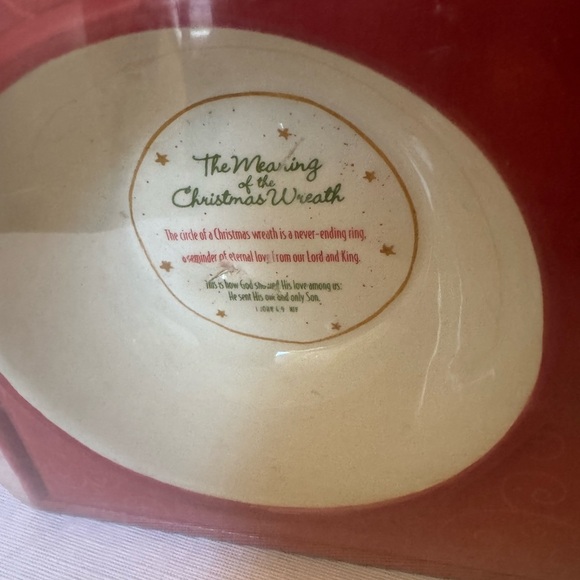 DaySpring: The Meaning of the Christmas Wreath Dip Bowl EUC/Original Box - Picture 3 of 7